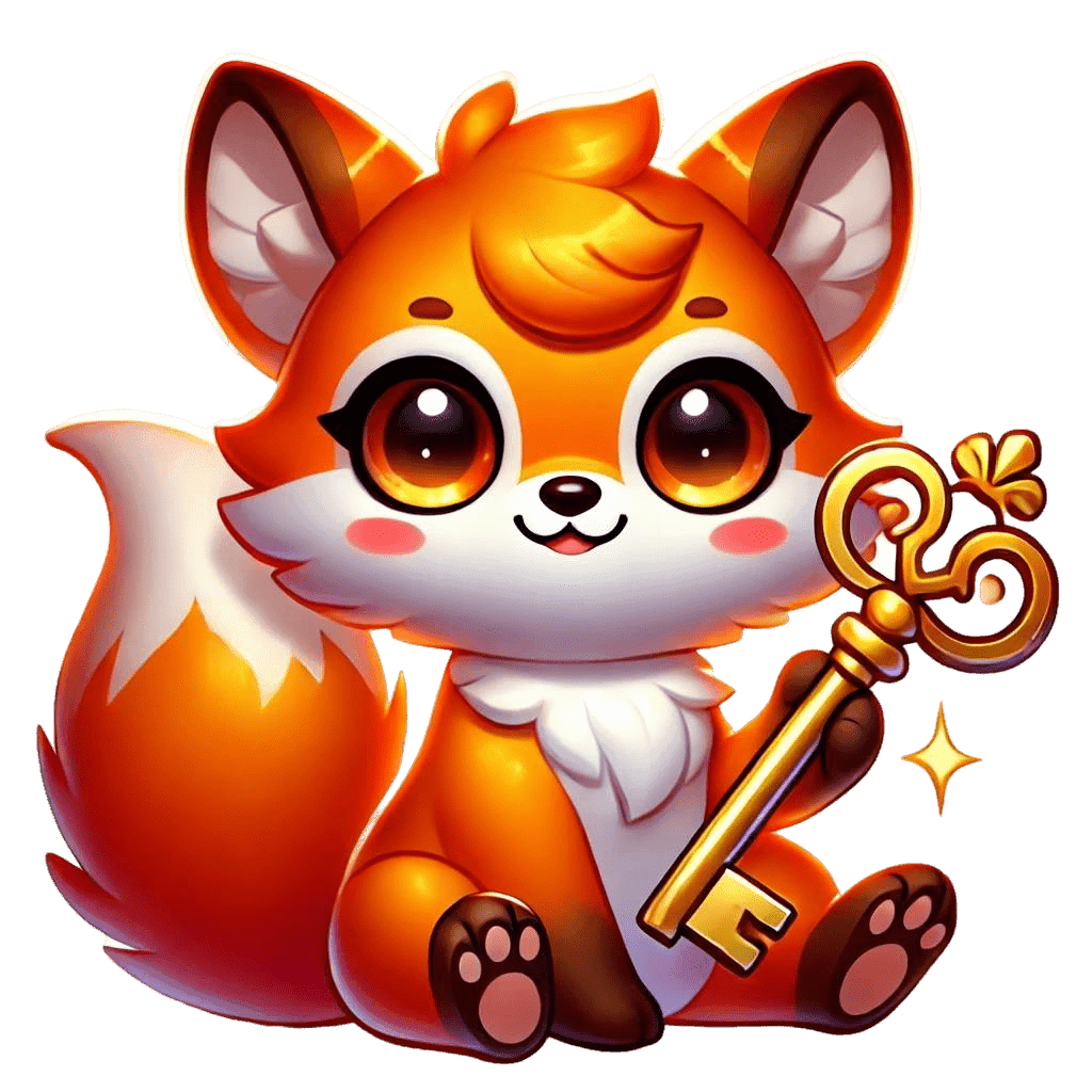 Fox holding key